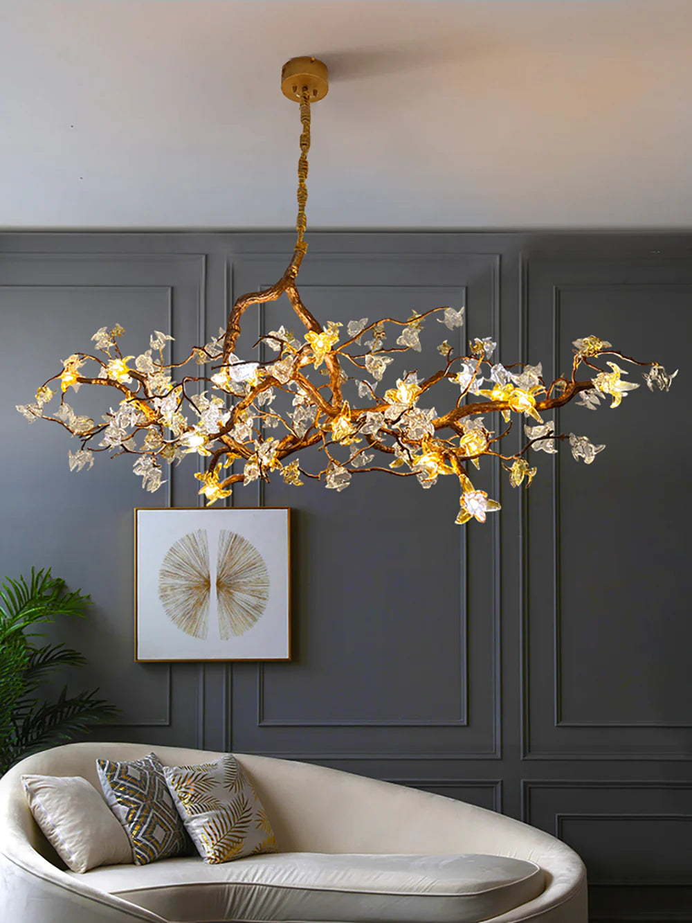 Artisan Aosta Glass Flower Chandelier