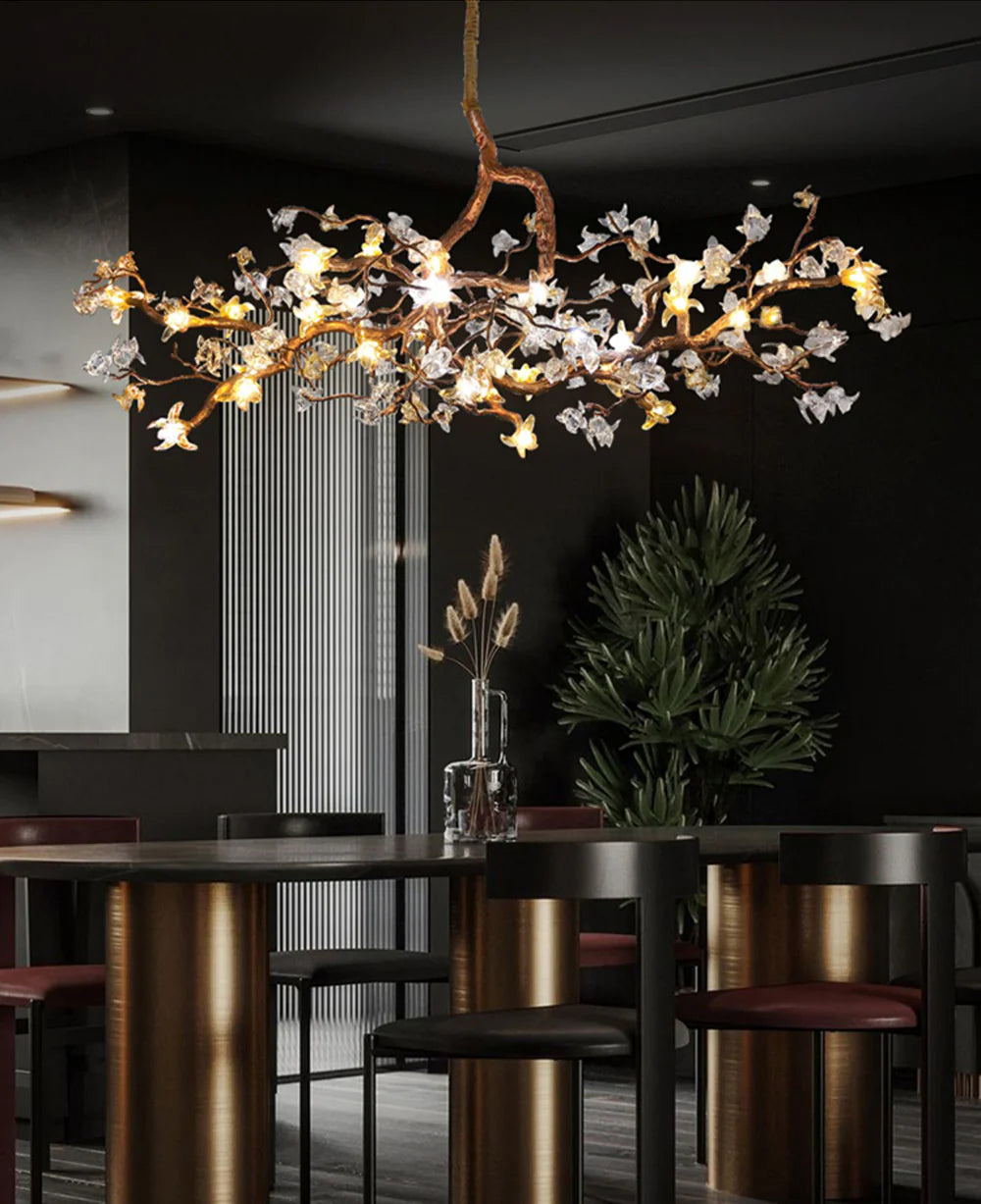 Artisan Aosta Glass Flower Chandelier