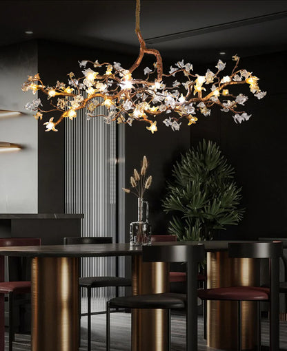 Artisan Aosta Glass Flower Chandelier