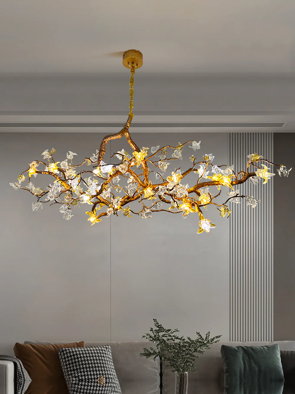 Artisan Aosta Glass Flower Chandelier