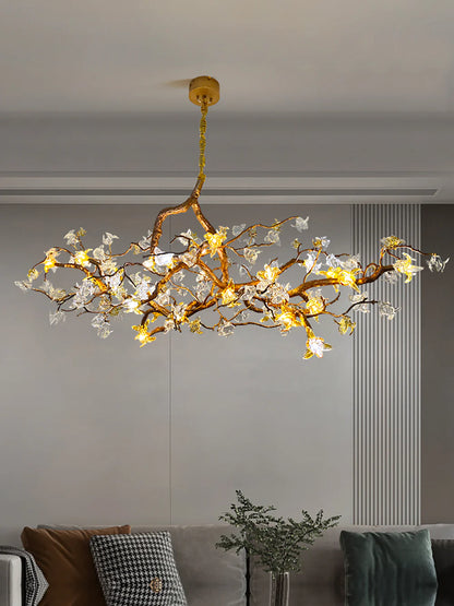 Artisan Aosta Glass Flower Chandelier