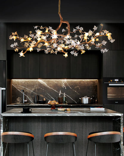Artisan Aosta Glass Flower Chandelier