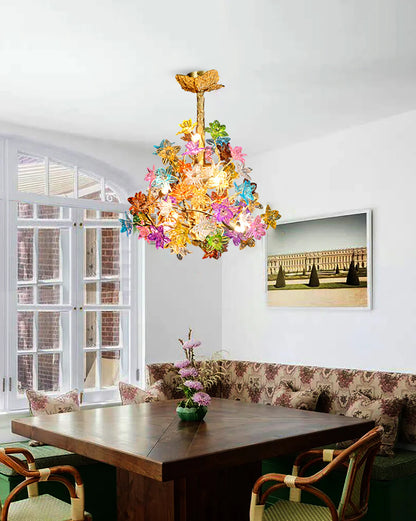 Glass Mosaic Treeform Chandelier