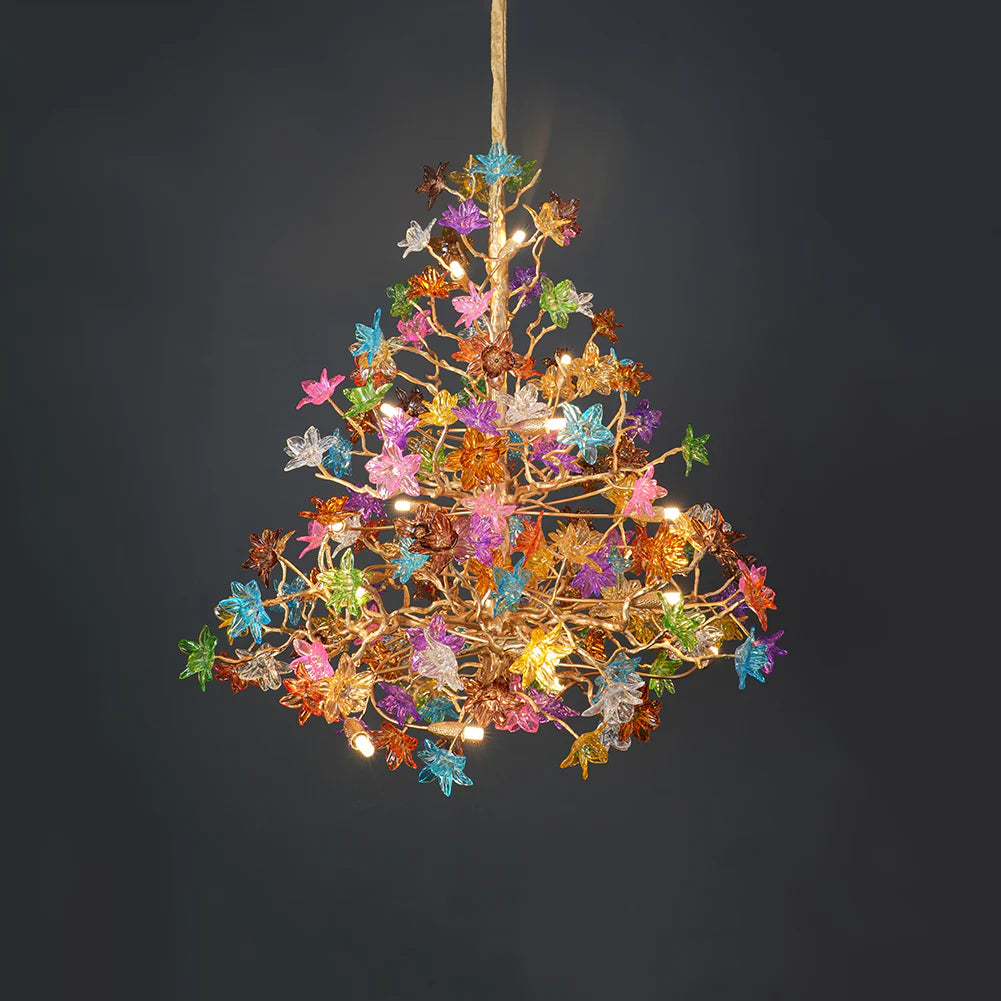 Glass Mosaic Treeform Chandelier