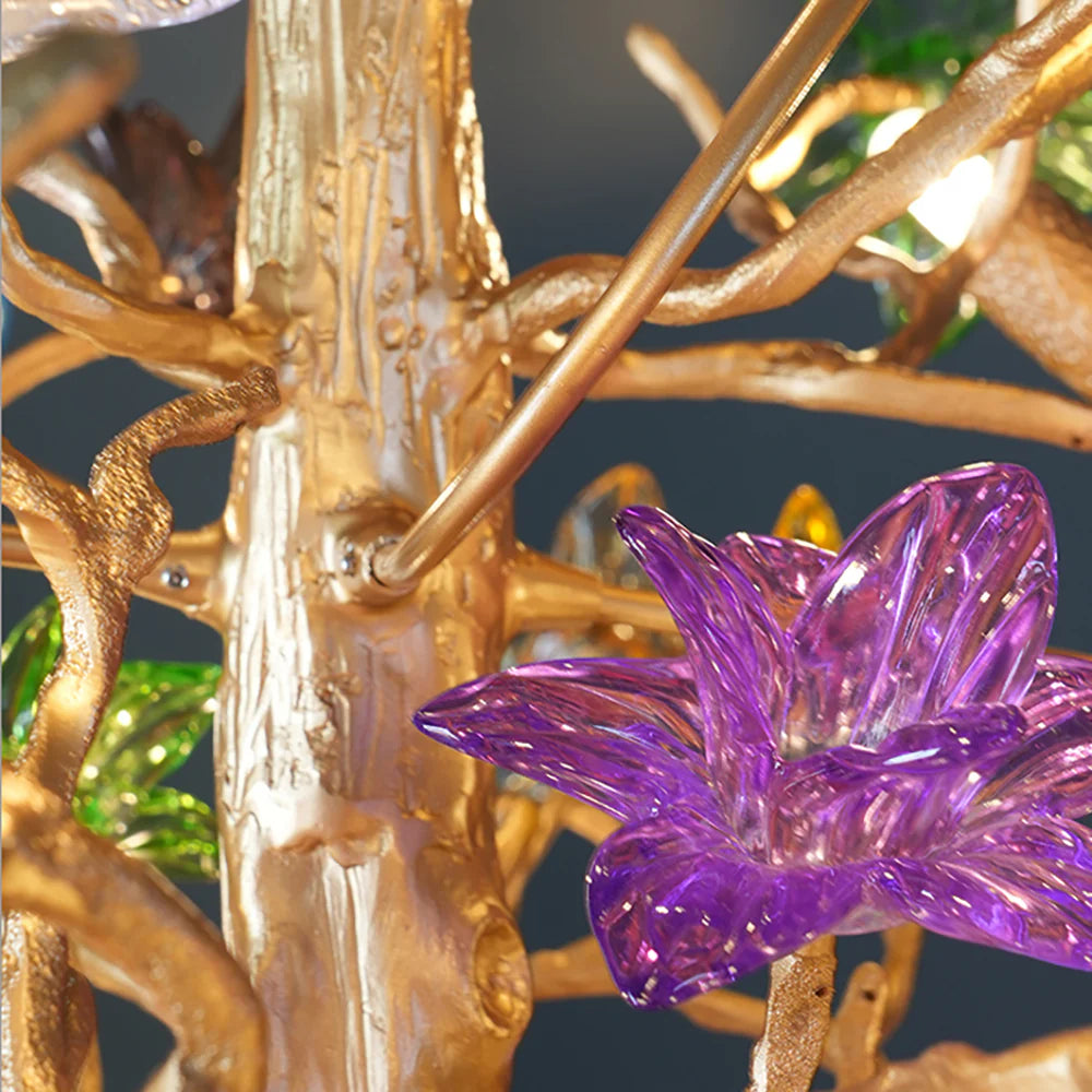 Glass Mosaic Treeform Chandelier