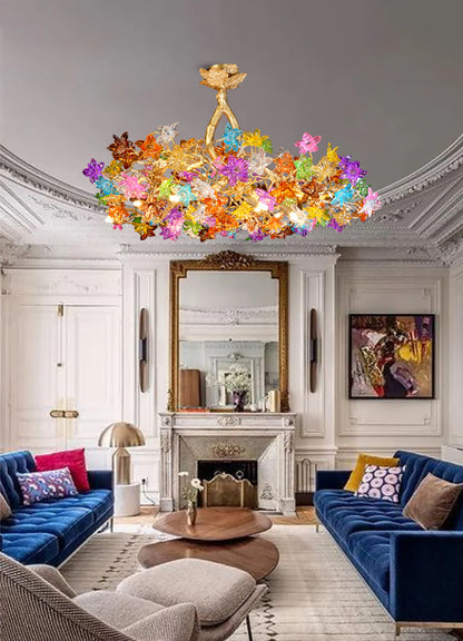 Glass Mosaic Treeform Chandelier