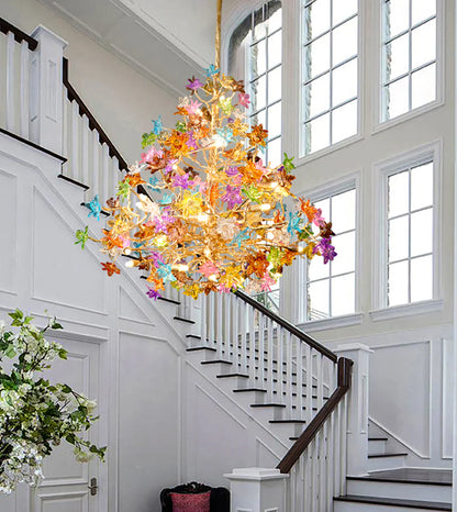 Glass Mosaic Treeform Chandelier