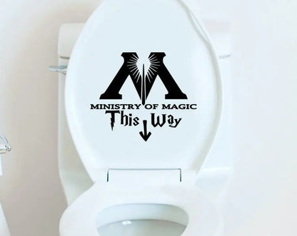 Toilet Wall Stickers, Wall Decals, Toilet Decals