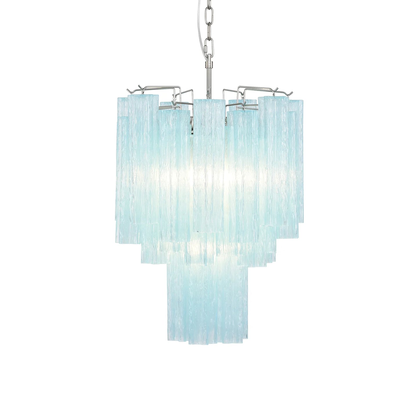 Azzurro Vetro Tube Chandelier