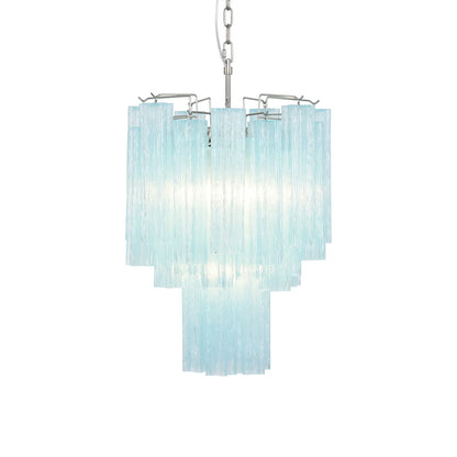 Azzurro Vetro Tube Chandelier