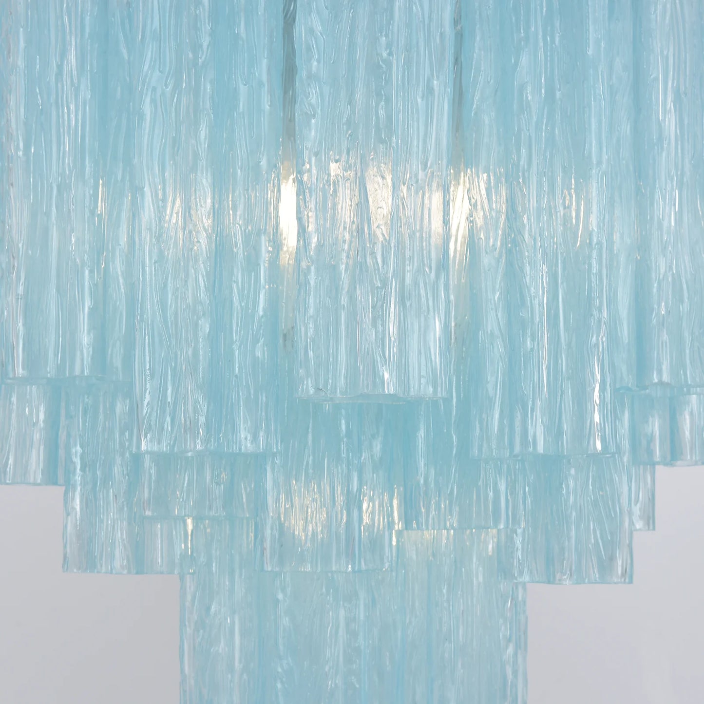 Azzurro Vetro Tube Chandelier