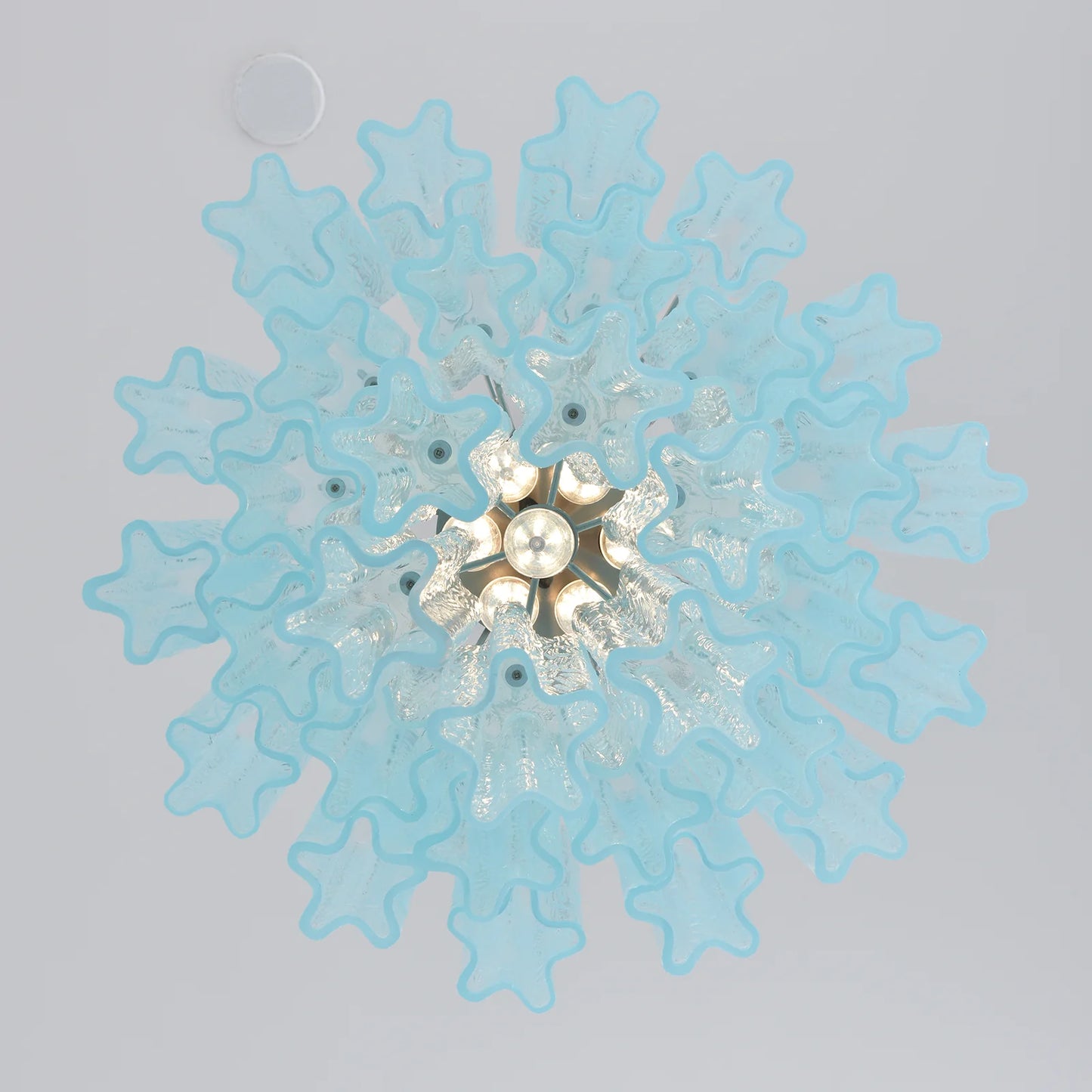 Azzurro Vetro Tube Chandelier