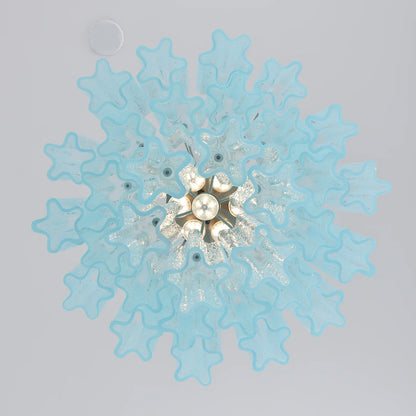 Azzurro Vetro Tube Chandelier