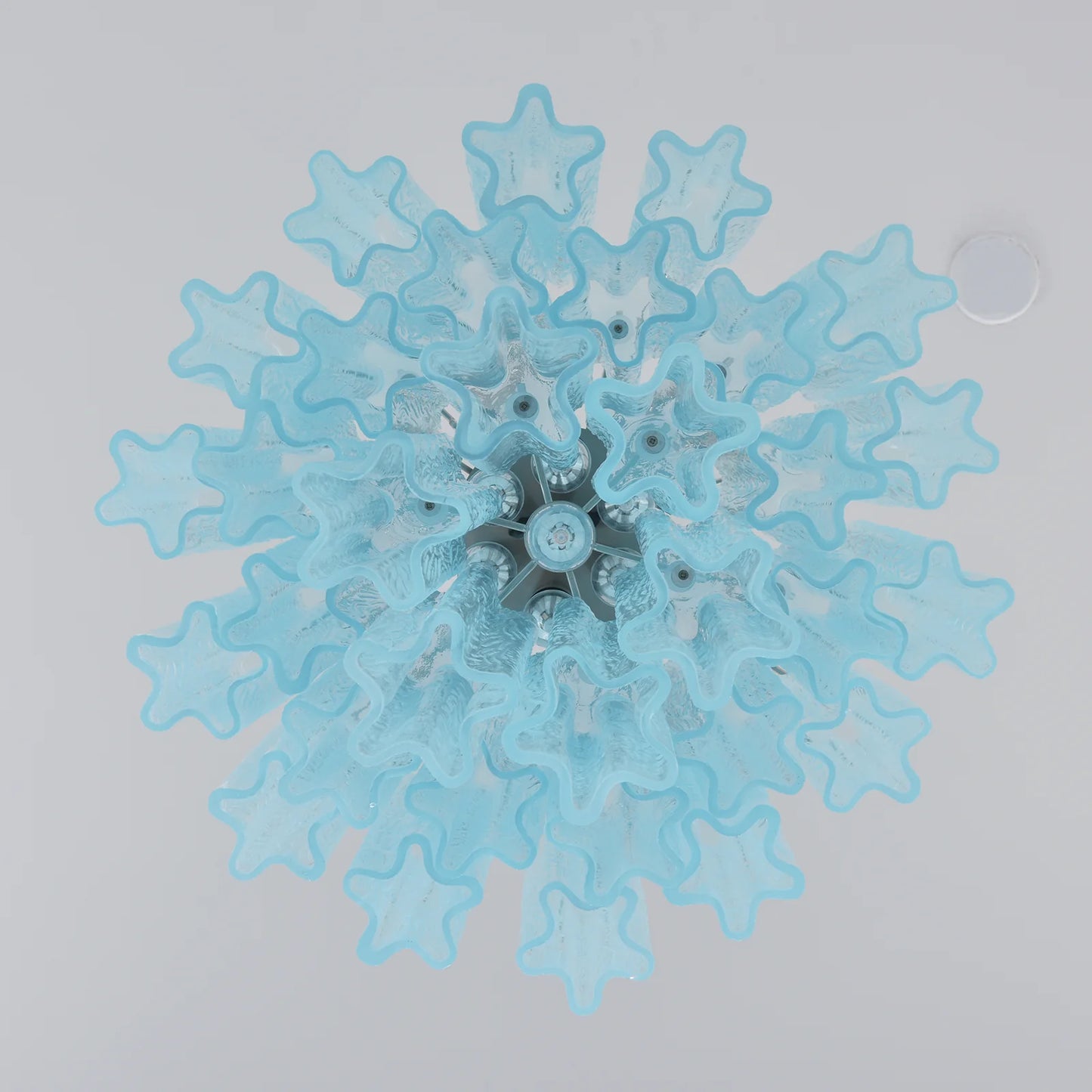 Azzurro Vetro Tube Chandelier