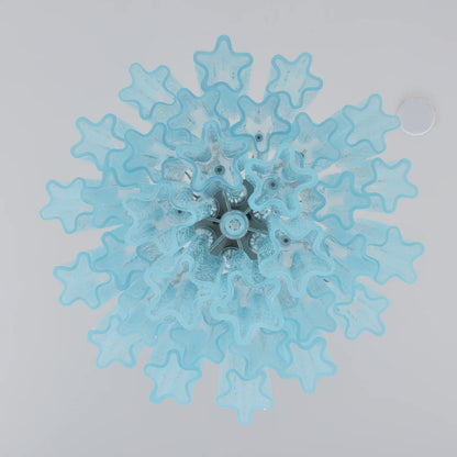 Azzurro Vetro Tube Chandelier
