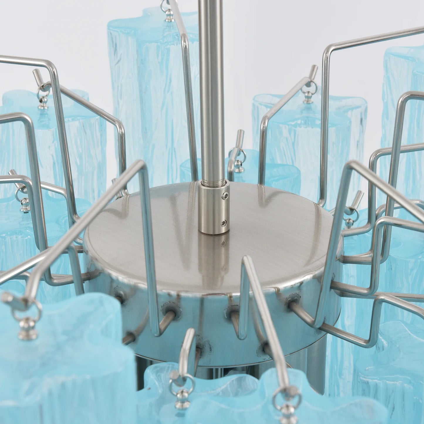 Azzurro Vetro Tube Chandelier