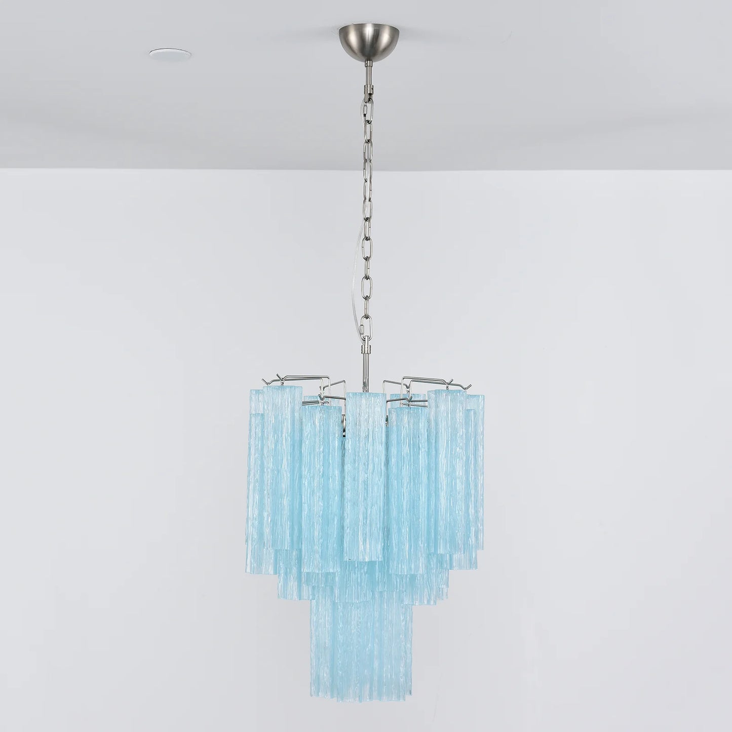 Azzurro Vetro Tube Chandelier