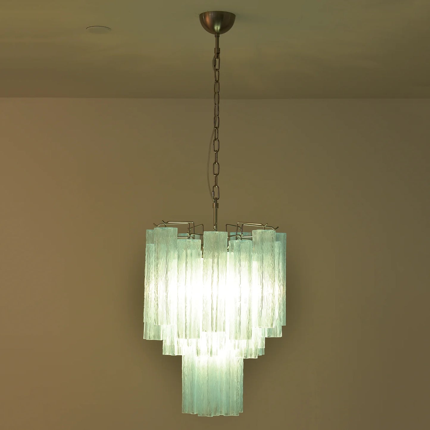 Azzurro Vetro Tube Chandelier