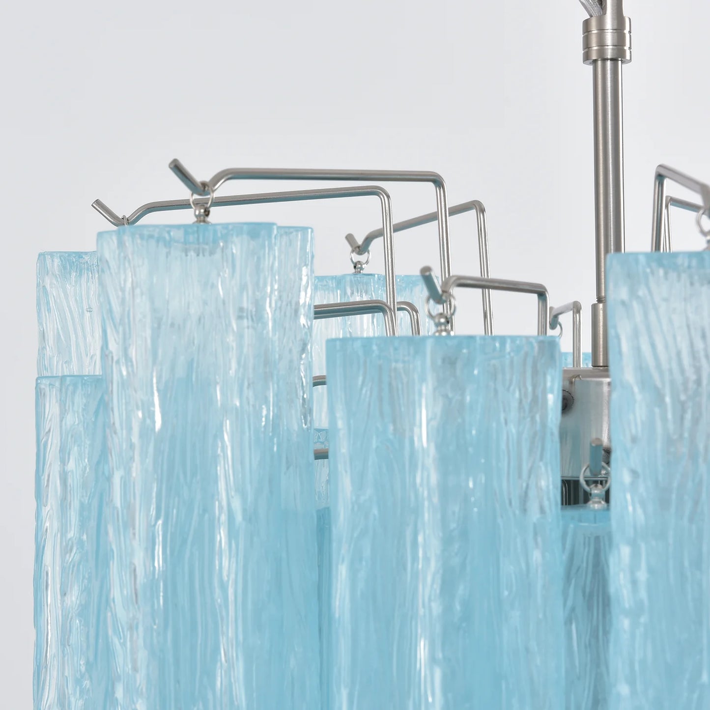 Azzurro Vetro Tube Chandelier