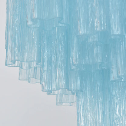Azzurro Vetro Tube Chandelier
