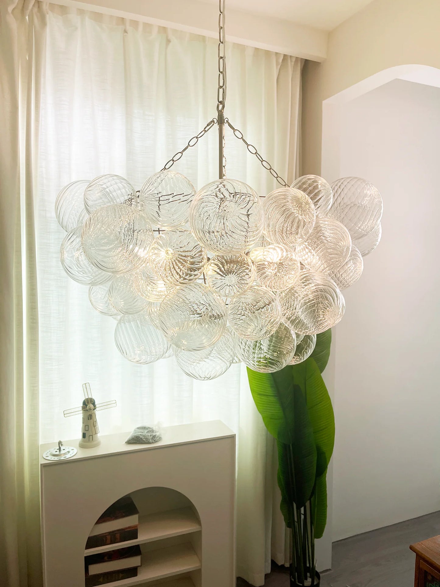Crystal Bubble Orb Chandelier