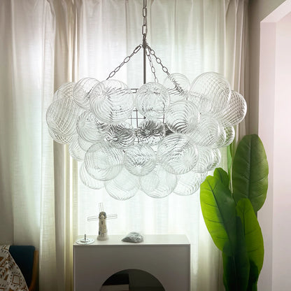 Crystal Bubble Orb Chandelier