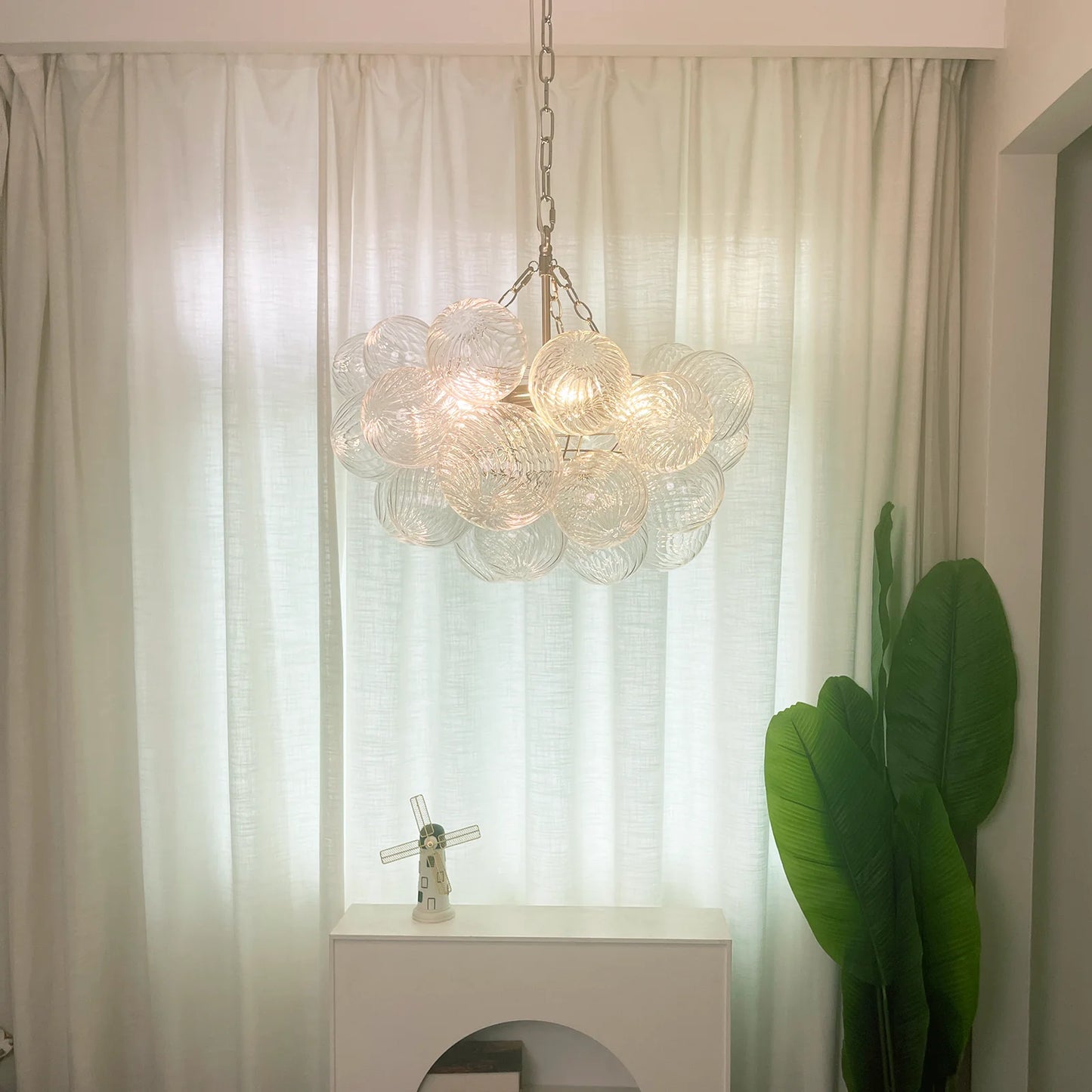 Crystal Bubble Orb Chandelier