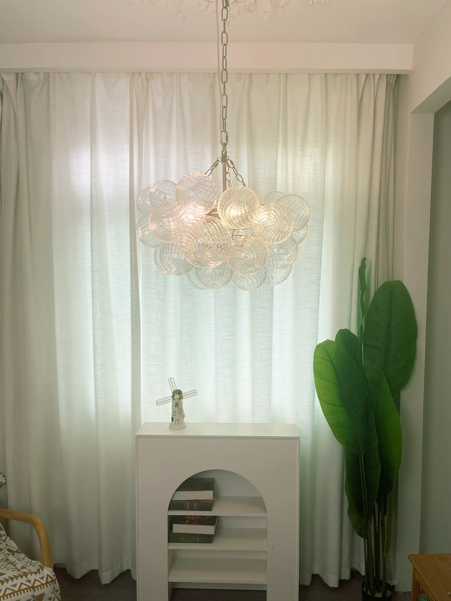Crystal Bubble Orb Chandelier