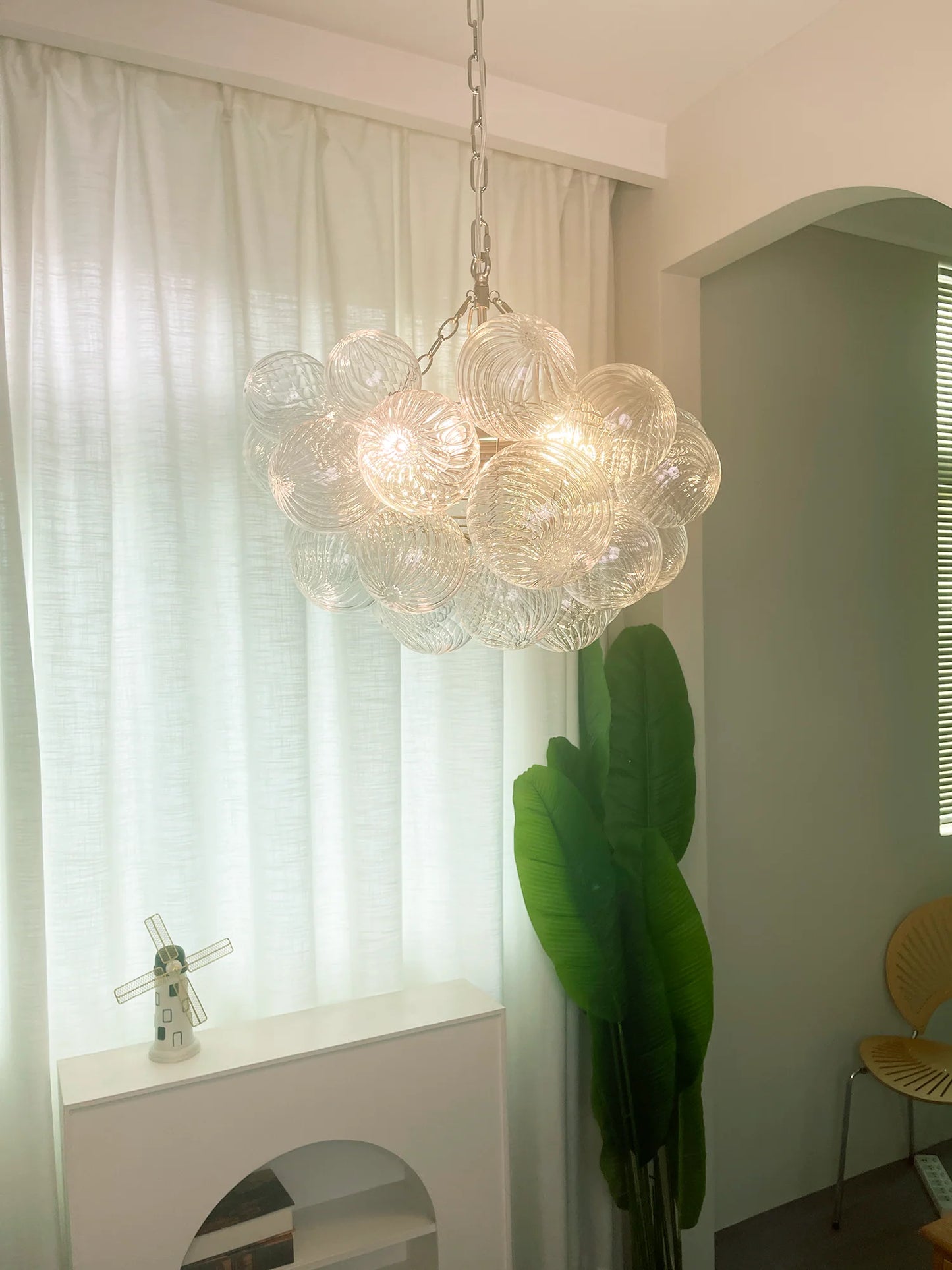 Crystal Bubble Orb Chandelier