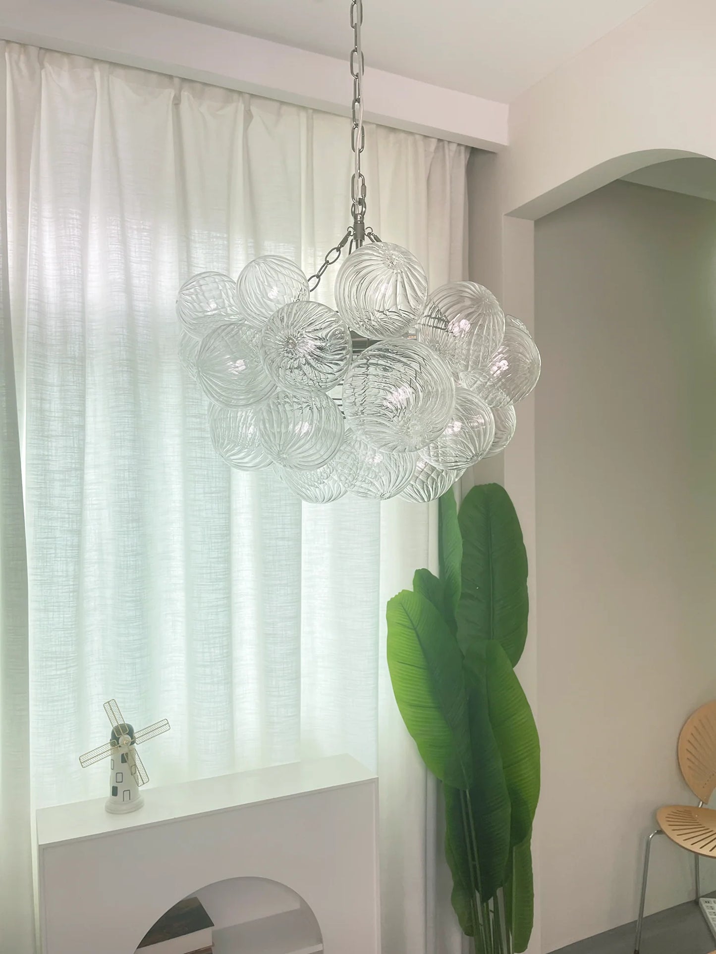 Crystal Bubble Orb Chandelier