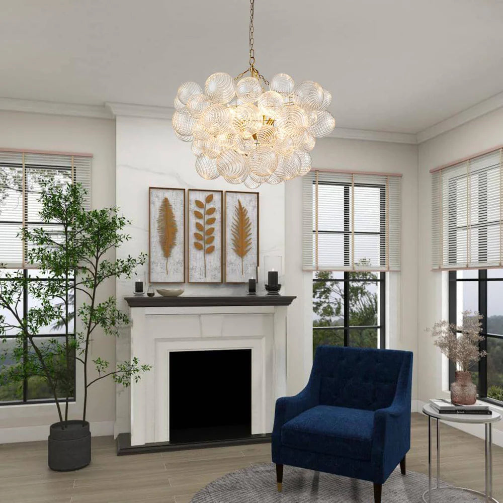 Crystal Bubble Orb Chandelier