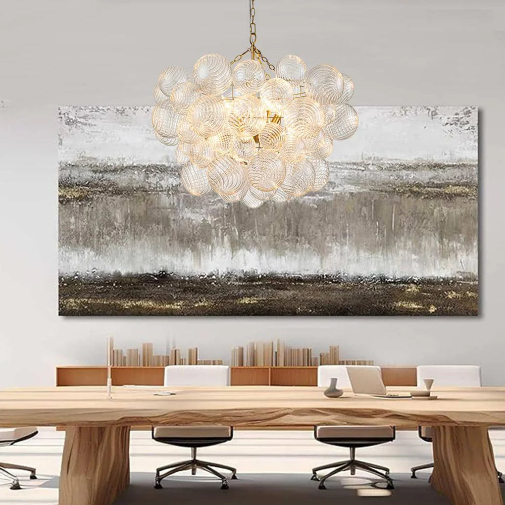 Crystal Bubble Orb Chandelier