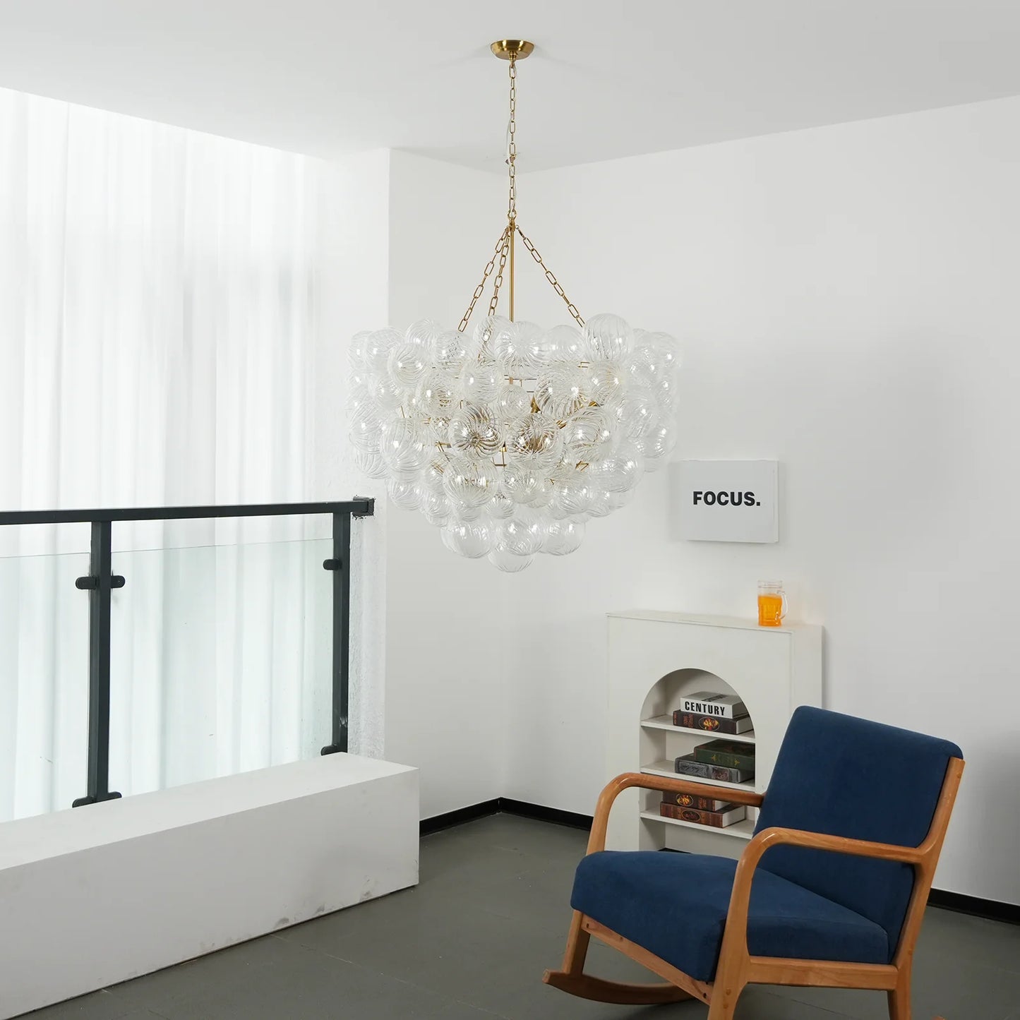 Crystal Bubble Orb Chandelier