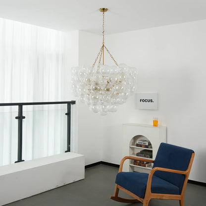 Crystal Bubble Orb Chandelier