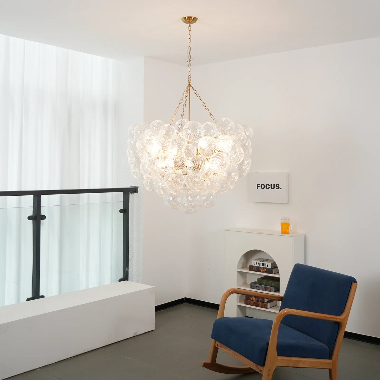 Crystal Bubble Orb Chandelier
