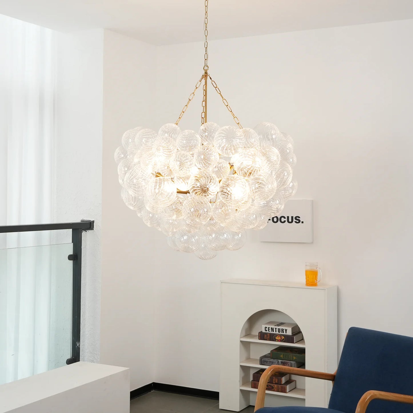 Crystal Bubble Orb Chandelier