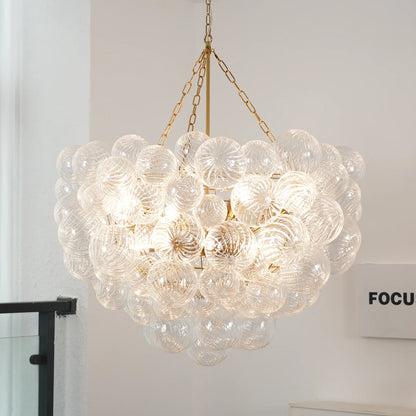 Crystal Bubble Orb Chandelier