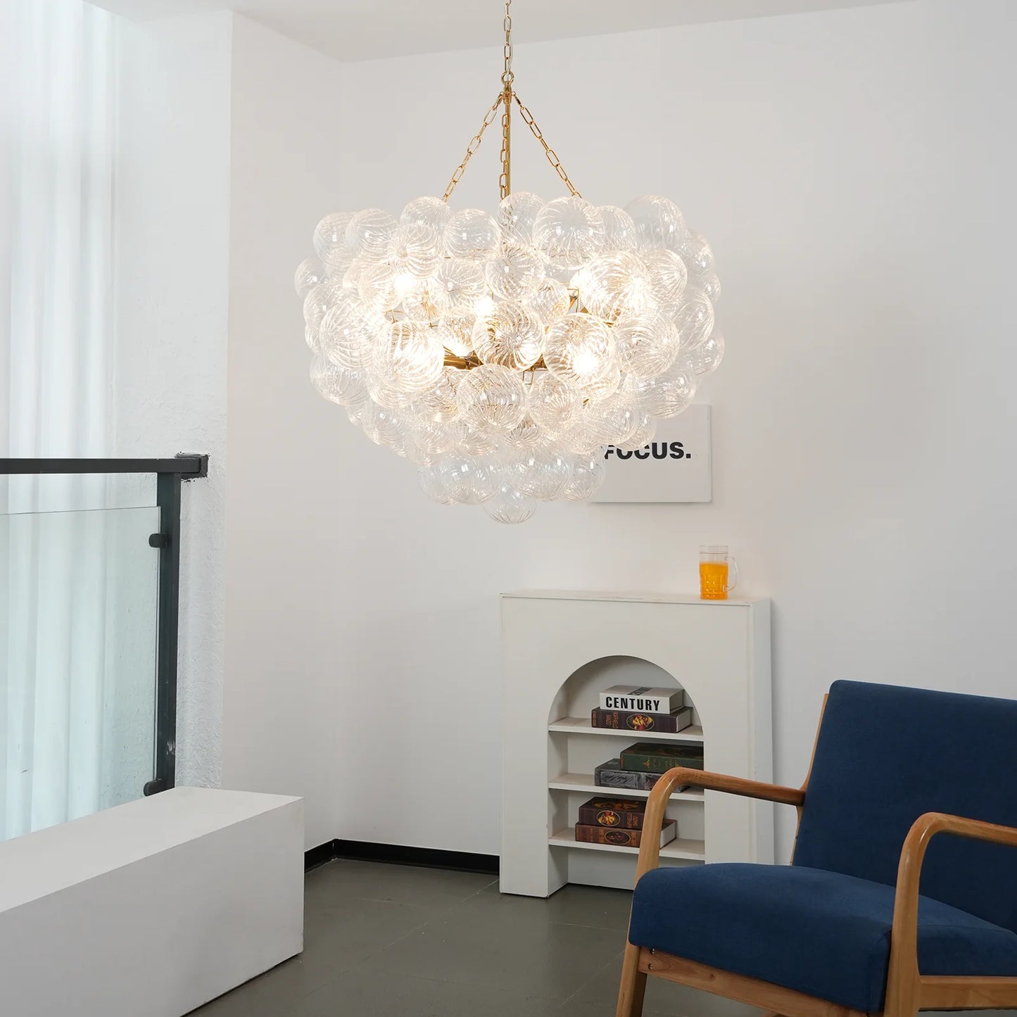 Crystal Bubble Orb Chandelier