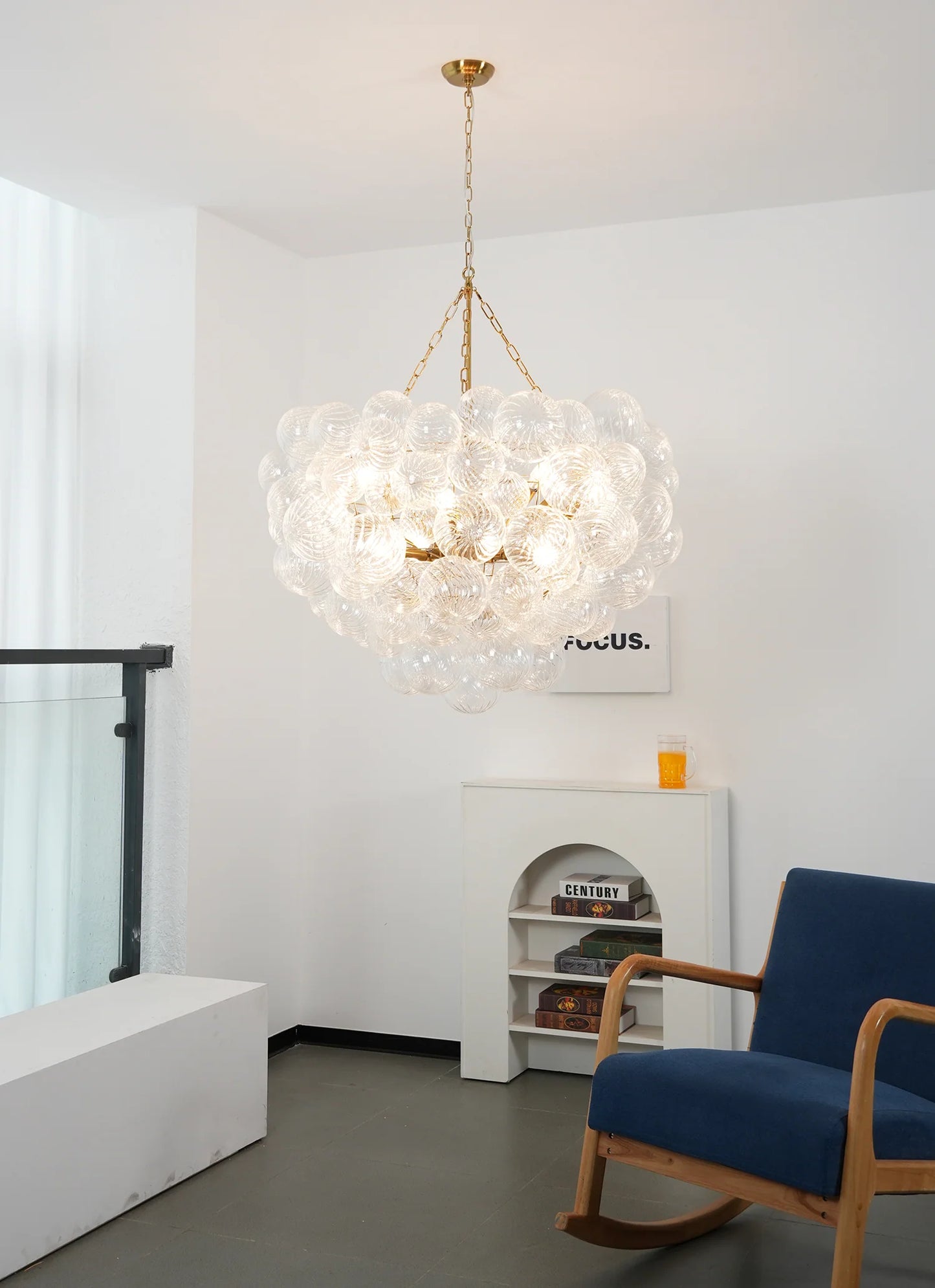 Crystal Bubble Orb Chandelier