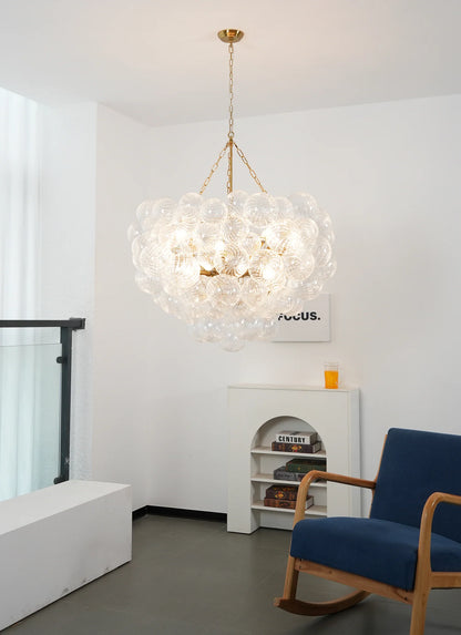 Crystal Bubble Orb Chandelier