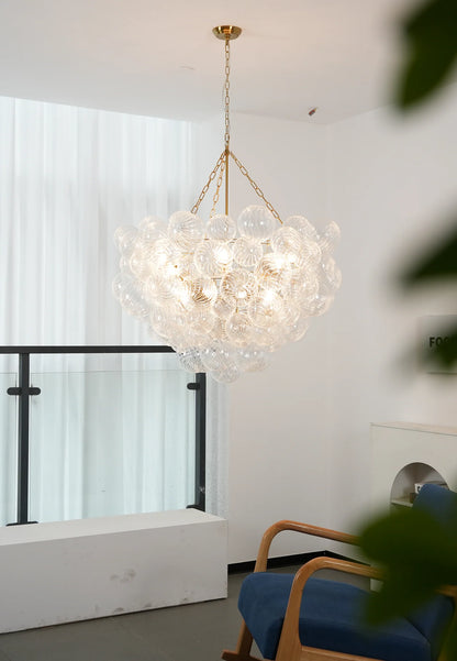 Crystal Bubble Orb Chandelier