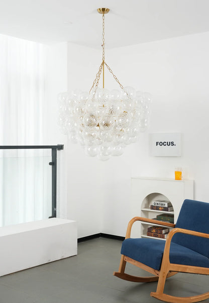 Crystal Bubble Orb Chandelier