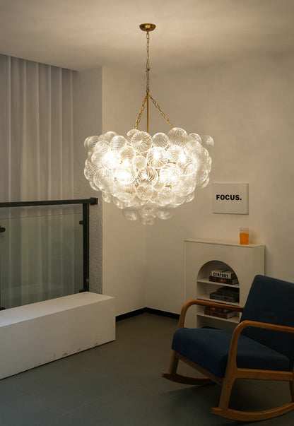 Crystal Bubble Orb Chandelier