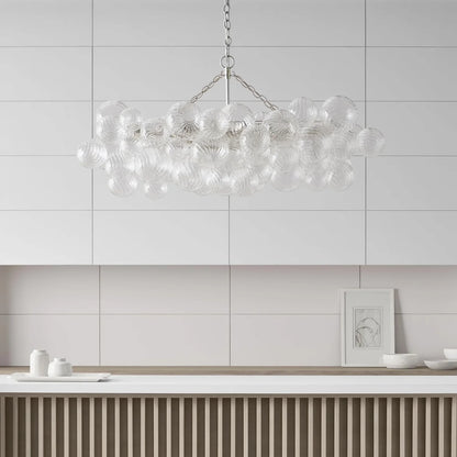 Crystal Bubble Orb Chandelier