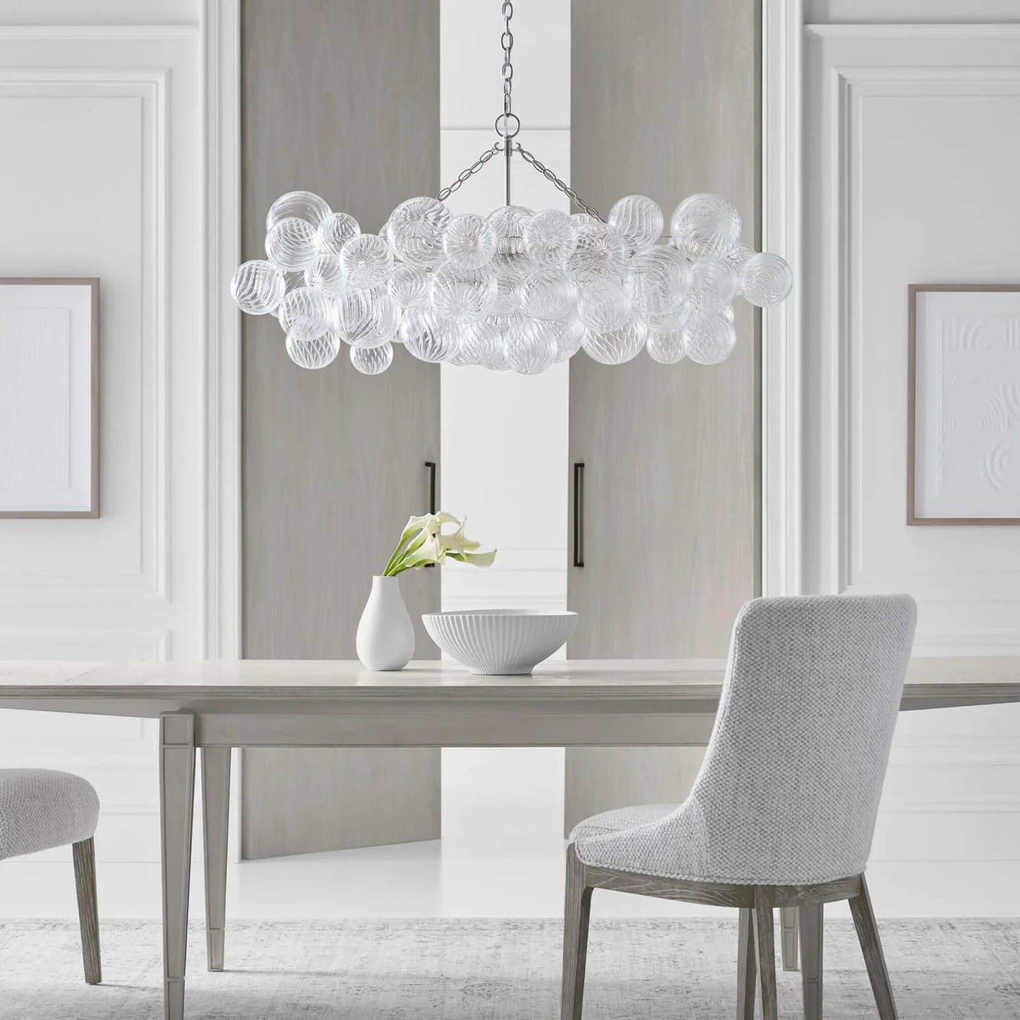 Crystal Bubble Orb Chandelier