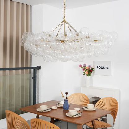 Crystal Bubble Orb Chandelier
