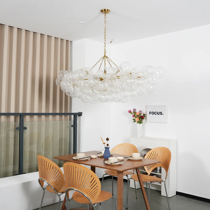 Crystal Bubble Orb Chandelier