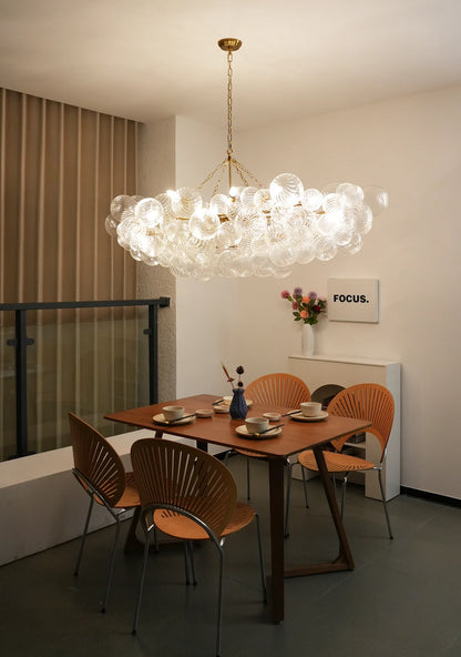 Crystal Bubble Orb Chandelier