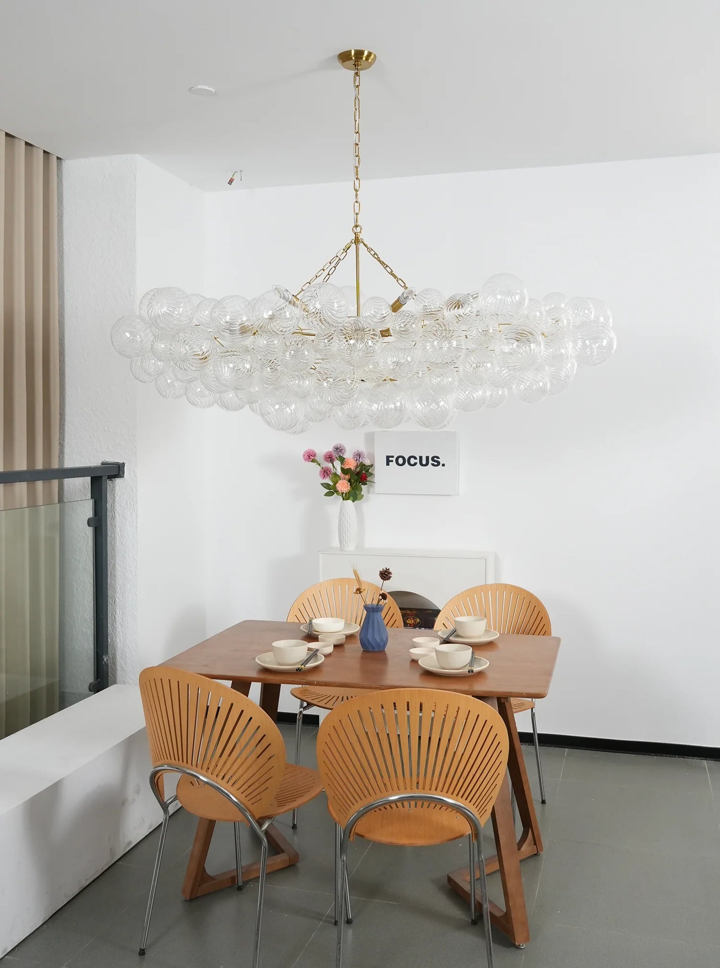 Crystal Bubble Orb Chandelier