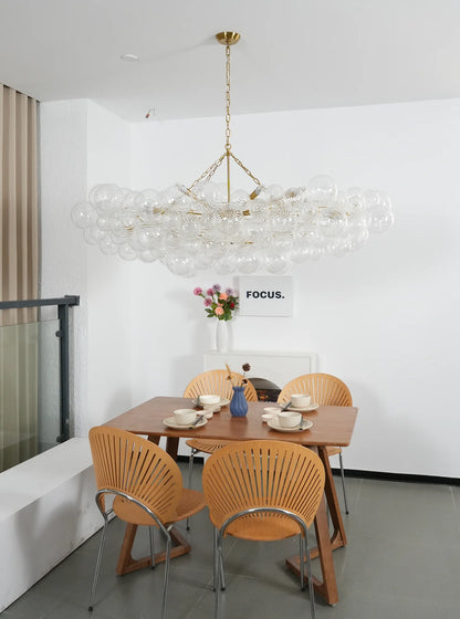 Crystal Bubble Orb Chandelier
